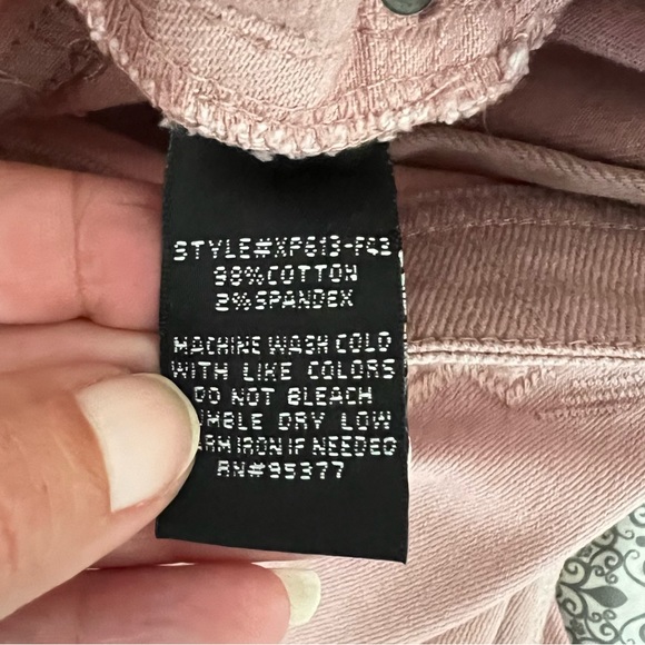 Sanctuary Embroidered Mid Rise Skinny Jeans in Dusty Rose Women’s Sz 27 - Picture 7 of 10